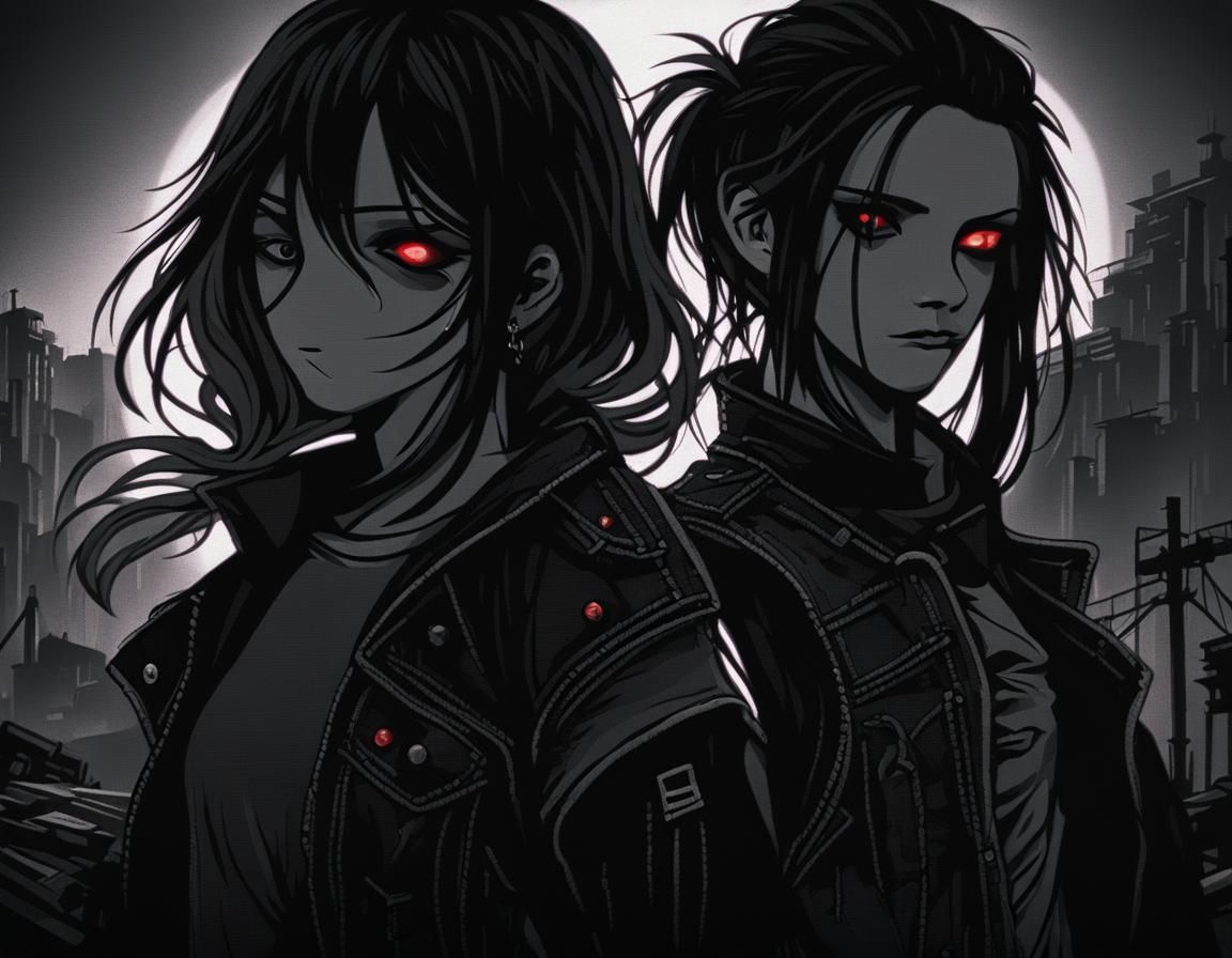 Cyberpunk Portrait in Post-Apocalyptic Wasteland