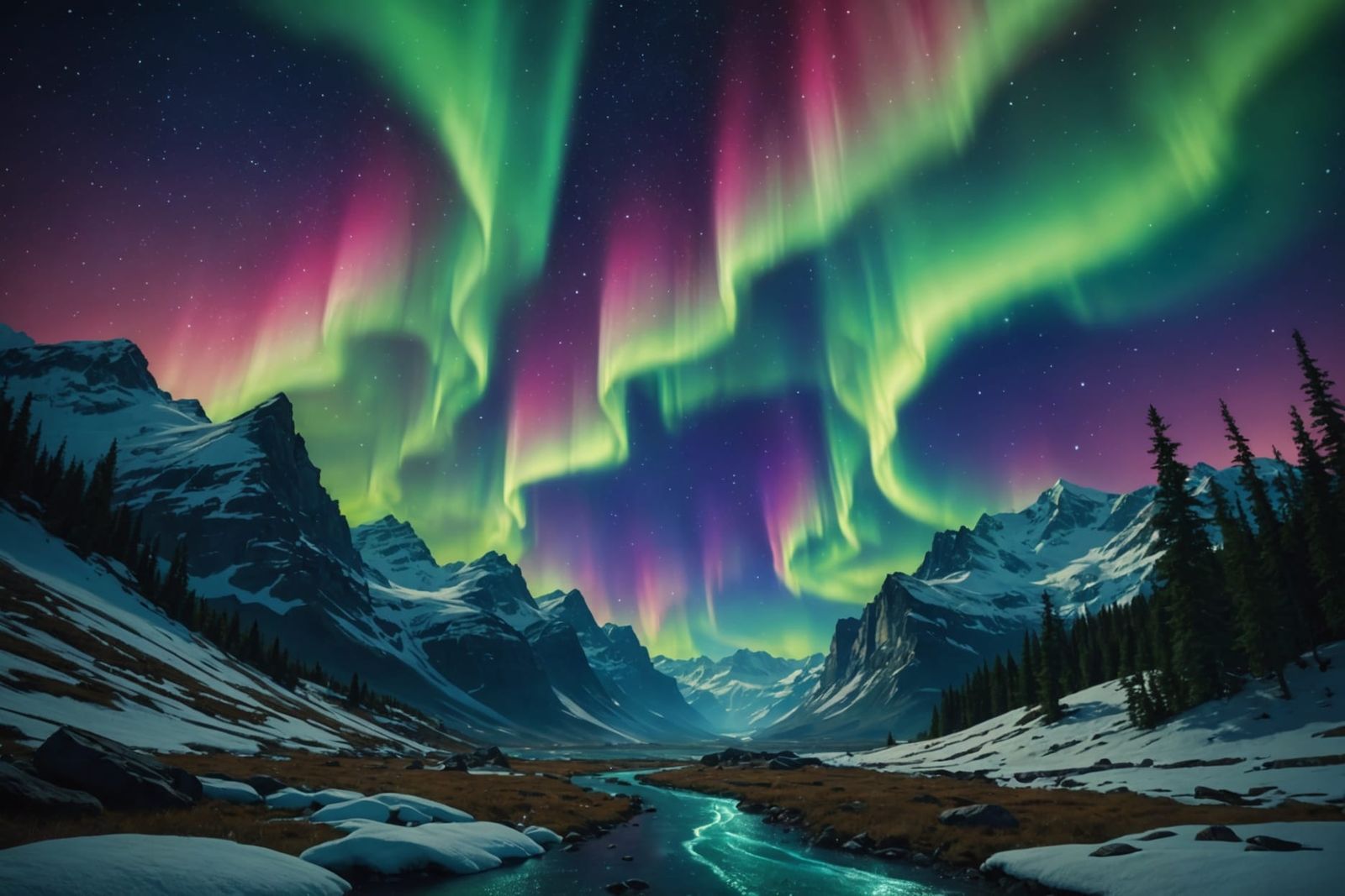 Aurora Depicting Challenge and Transformation in Anime Style