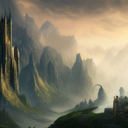 Lord of the Rings Matte Painting in 8K