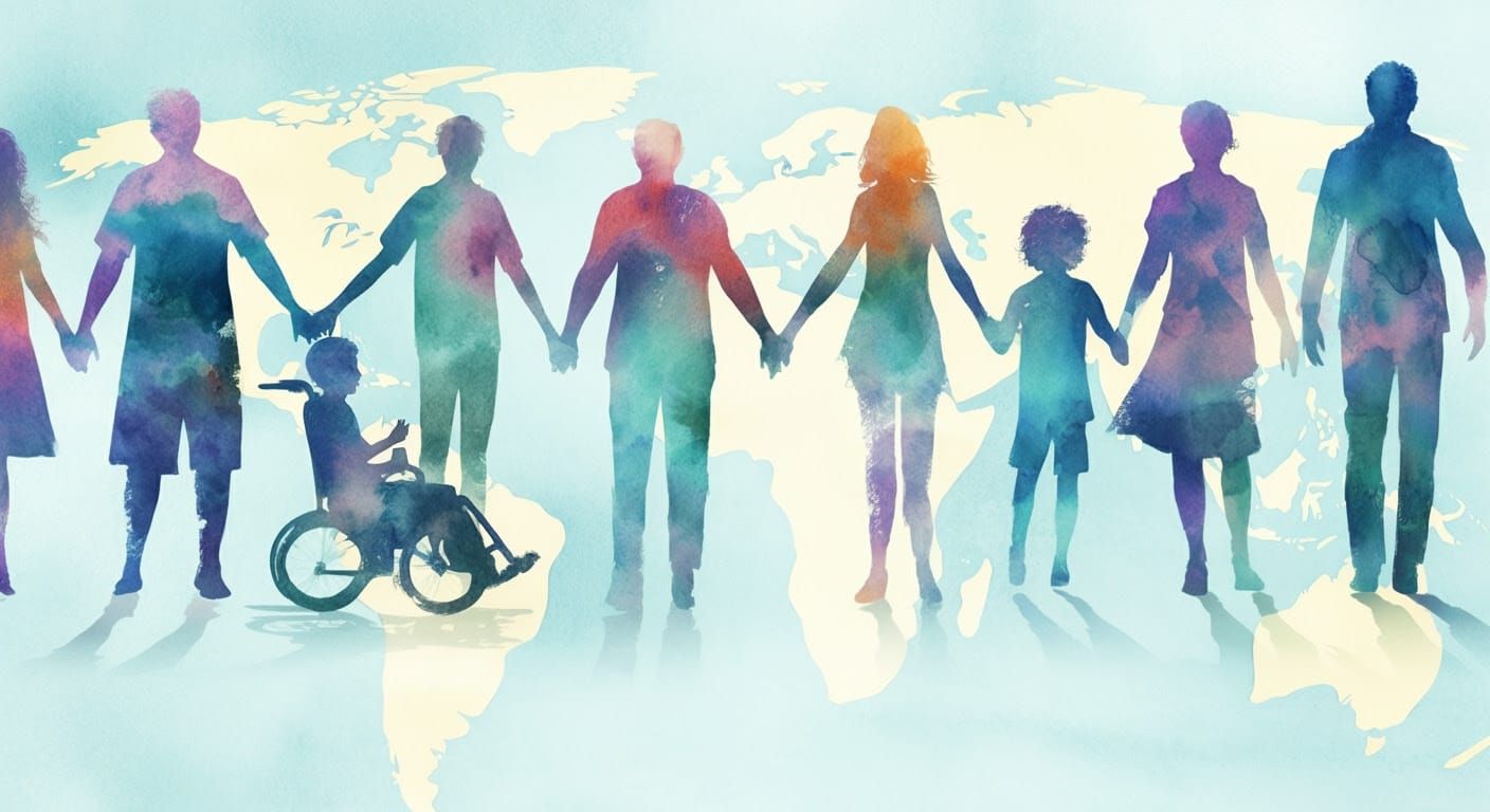 Diverse Couples Unite Across the Globe in Vibrant Watercolor