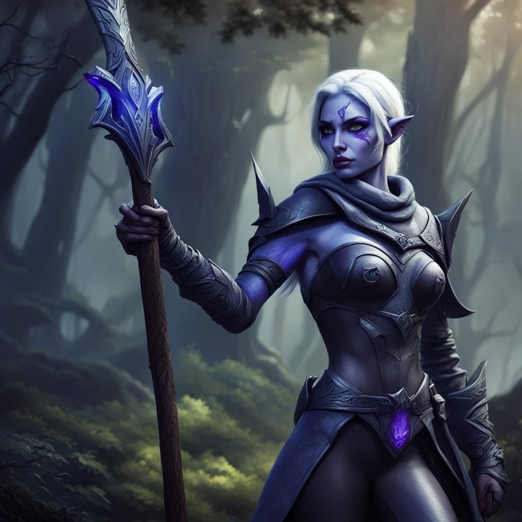 Angeline Jolie as Drow Ranger: Cinematic Portrait