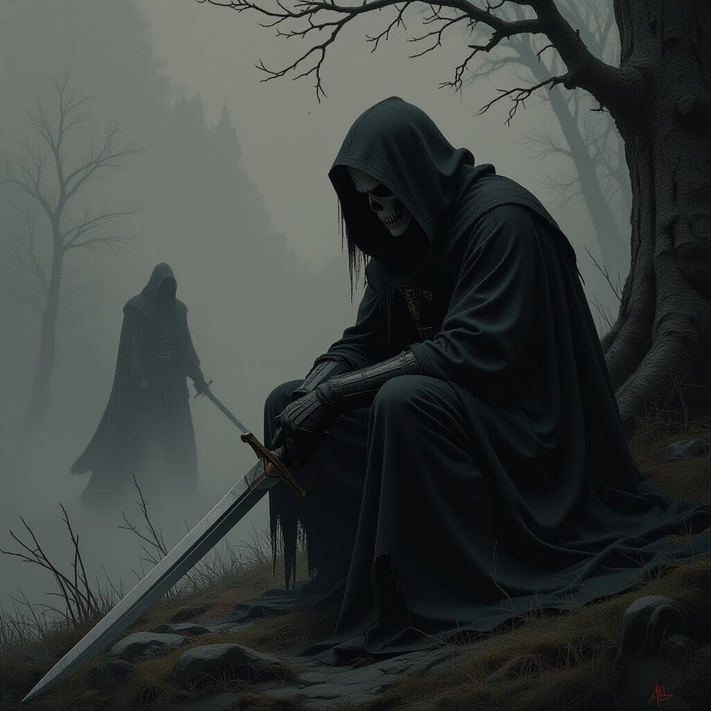 Sinister Silent Death Artwork in Rutkowski Style