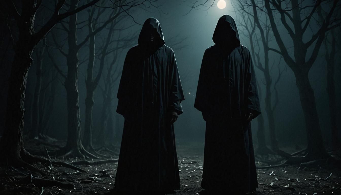 Dark Surrealism: Figure in Shadow, Eerie Atmosphere