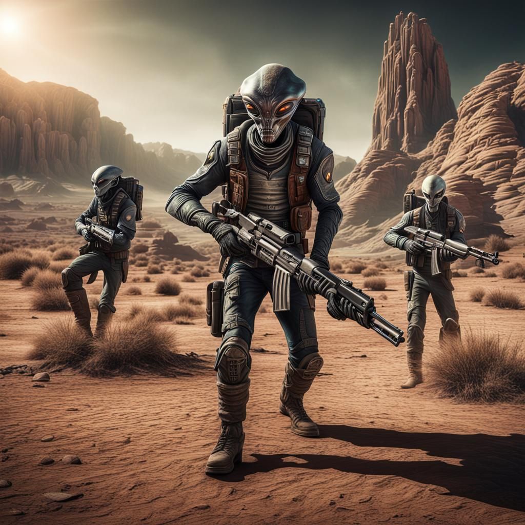 Alien Gunslingers and Outlaws on a Strange Planet