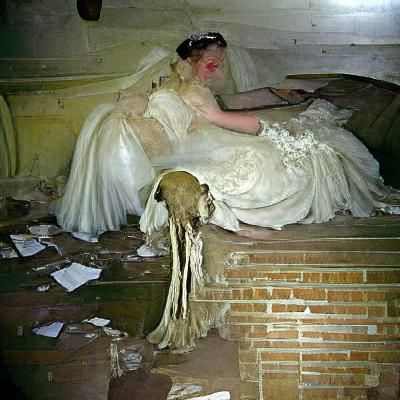 Haunting Bride in Abandoned Mansion