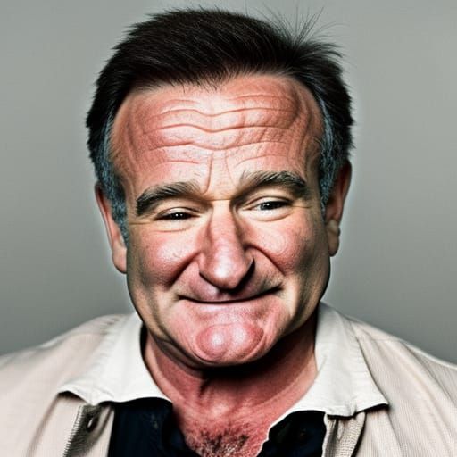AI Generated Portrait of Robin Williams