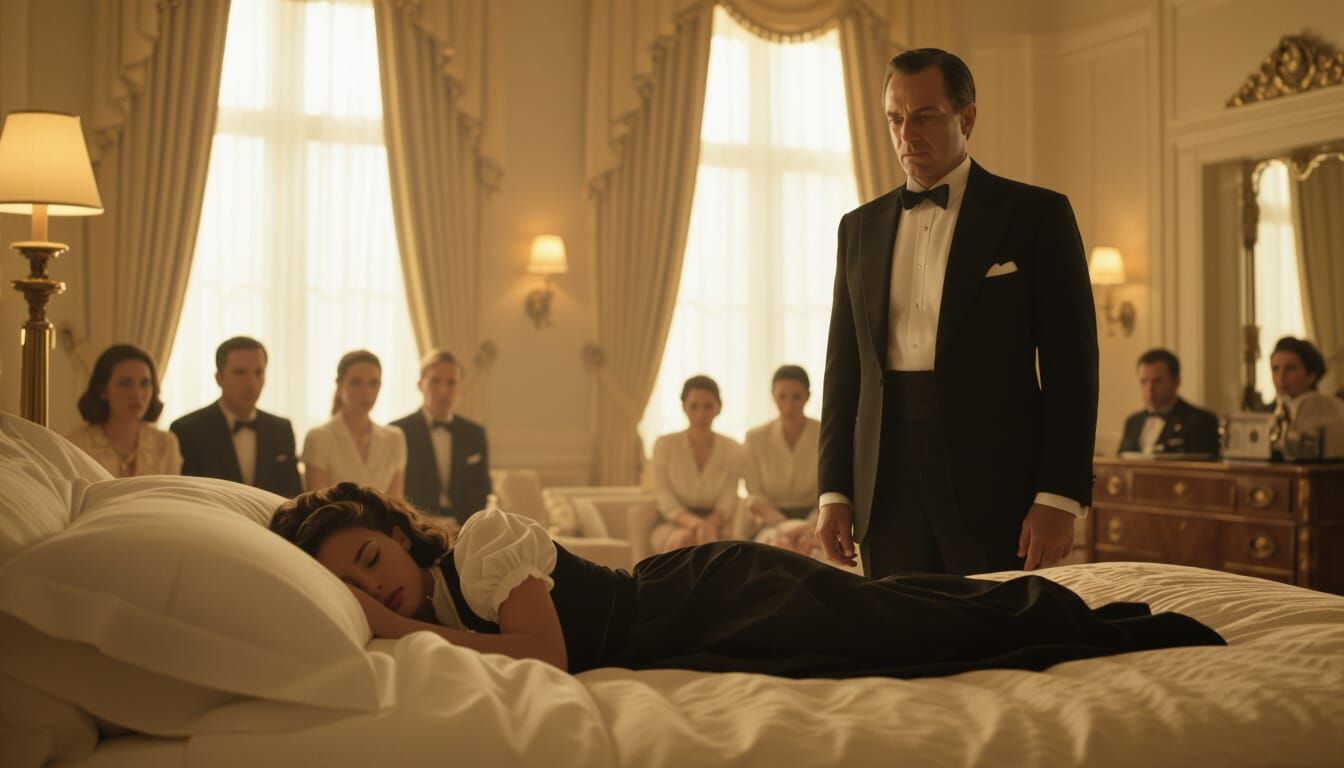 Emotional Discovery: A Cinematic Bedroom Scene