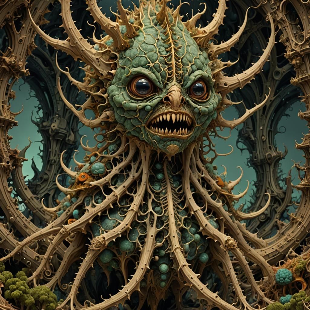 Puckish Misanthrope in Mandelbulb Style