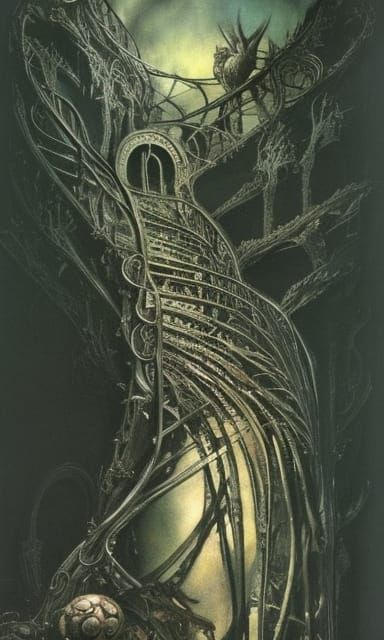 Surreal Iron Stairway to the Underworld