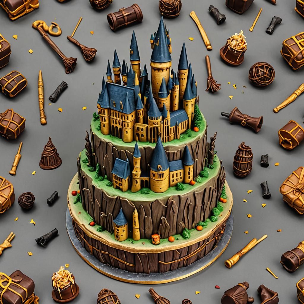 A Hogwarts Birthday Cake