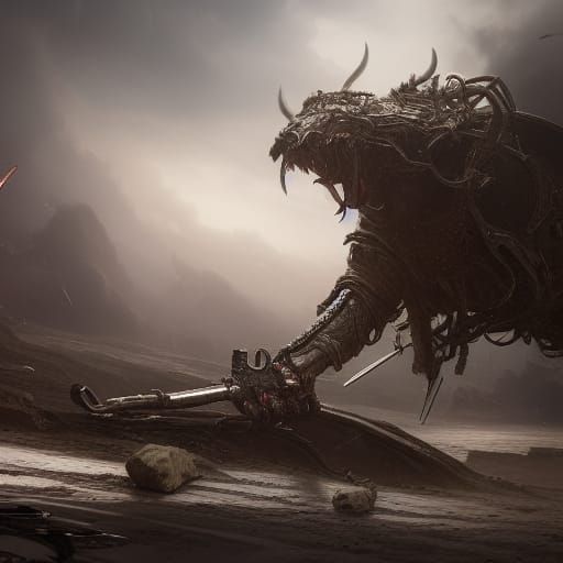 Epic Weapon of Death in Digital Matte Painting