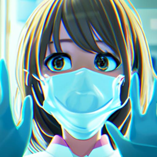 Dentist in Anime Style by Makoto Shinkai
