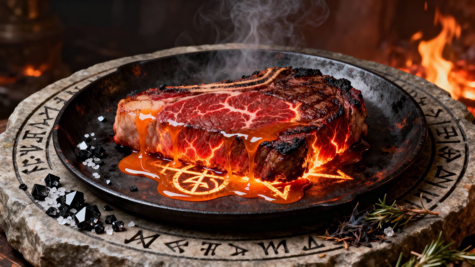 Boarheart Steak with Emberthorn Glaze