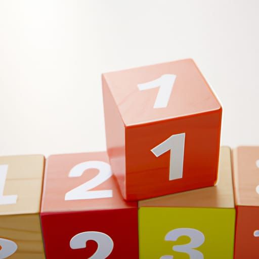 Simple Number Block Illustration