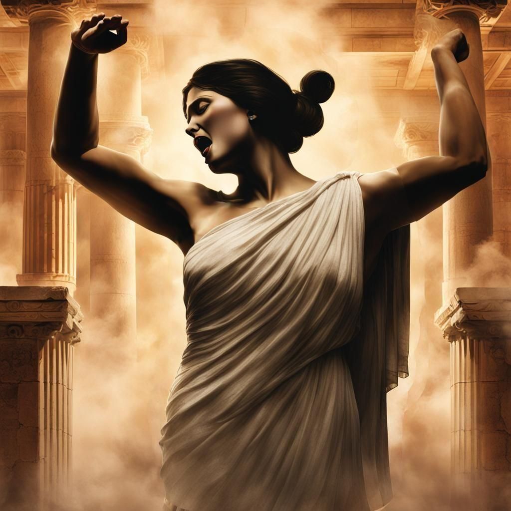 Pythia of Delphi Predicts Fortune in Ancient Greece