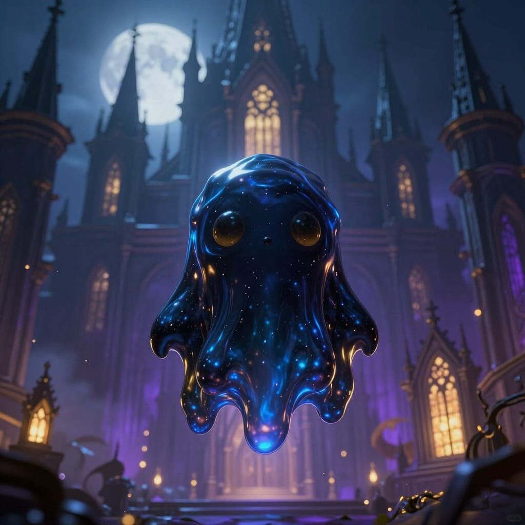 Dark Fantasy Spirit Guards Gothic Kingdom in Digital Matte S...