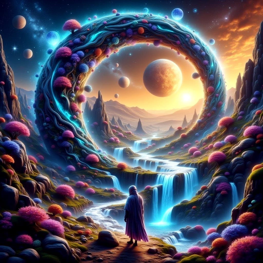 Surreal Dreamscapes Unfold in Infinite Loop