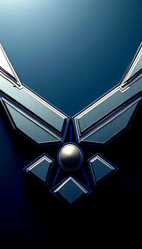 Simplistic US Airforce Logo-Inspired iPhone Background in So...