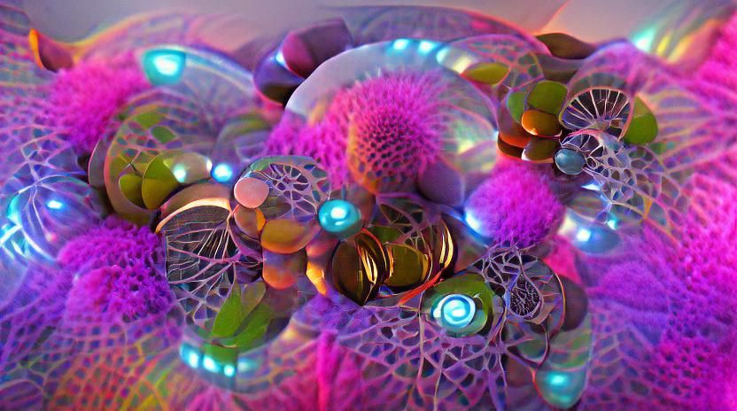 Metallic Mandelbulbs in Fractal Relief Digital Art