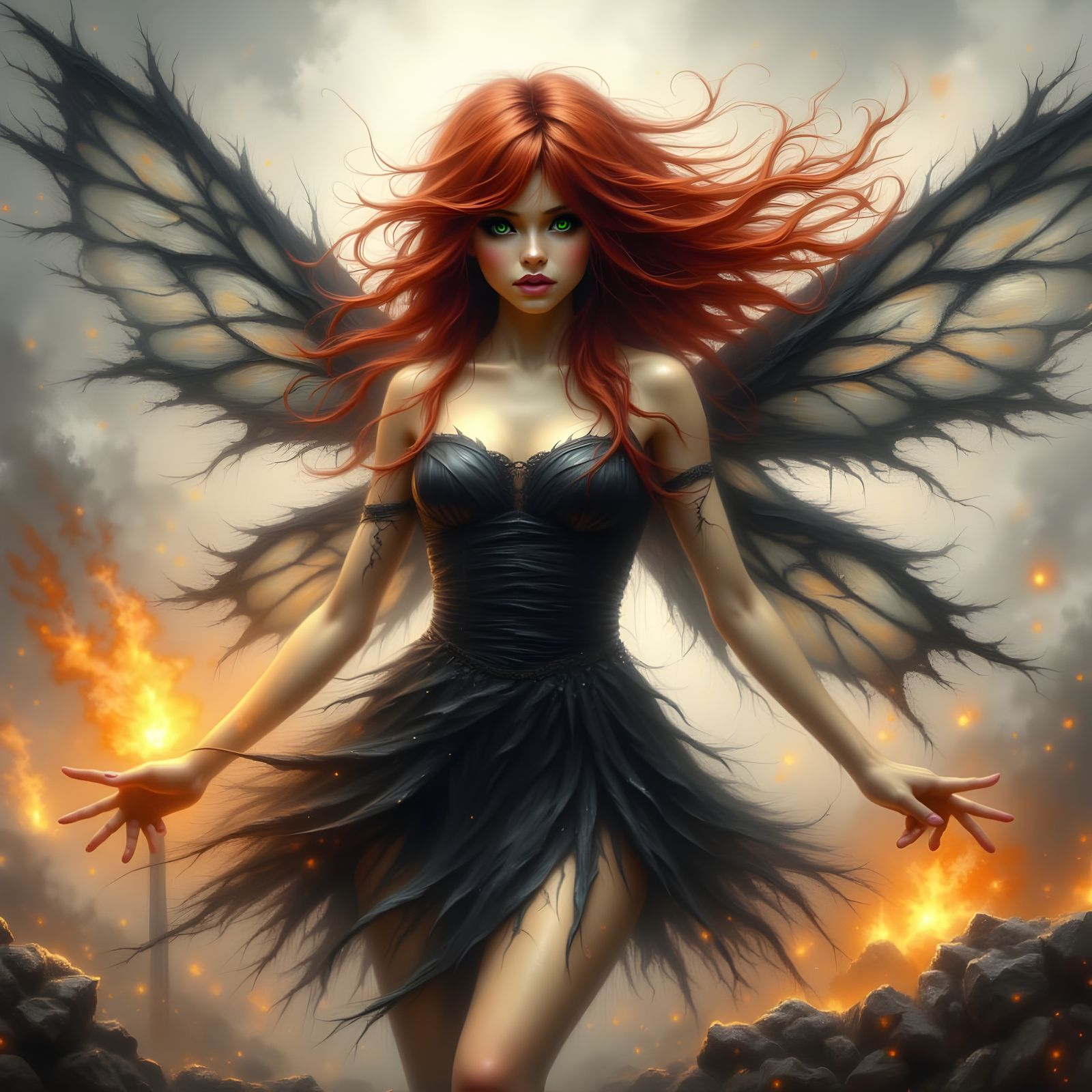 Faerie Casting Wind Spell in Tempest