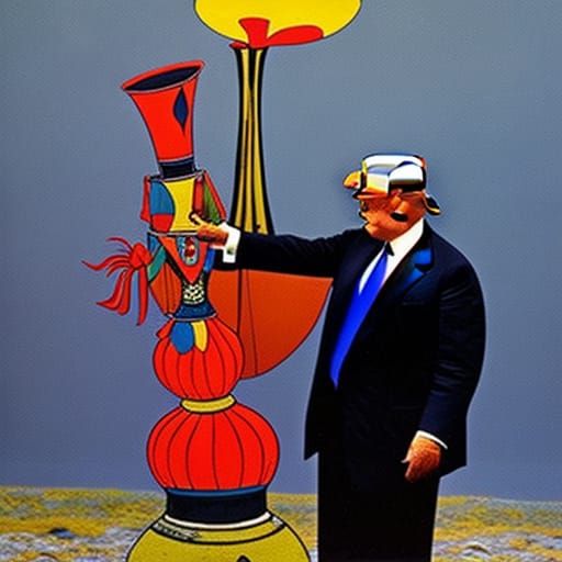 Donald and Trump Flamenco Dance with Lava Lamps