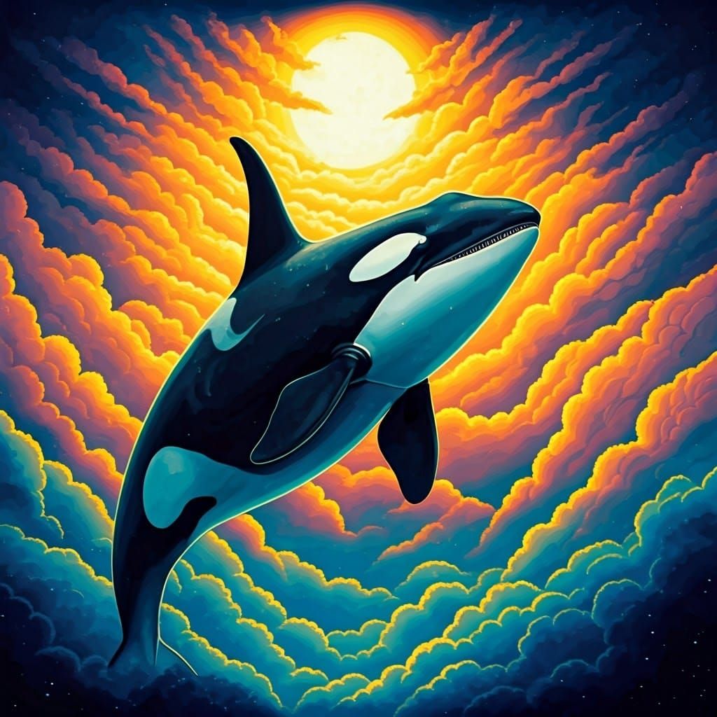 Whale in the Cloudscape