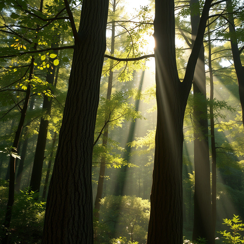 Dappled Forest Portrait in Artgerm Style