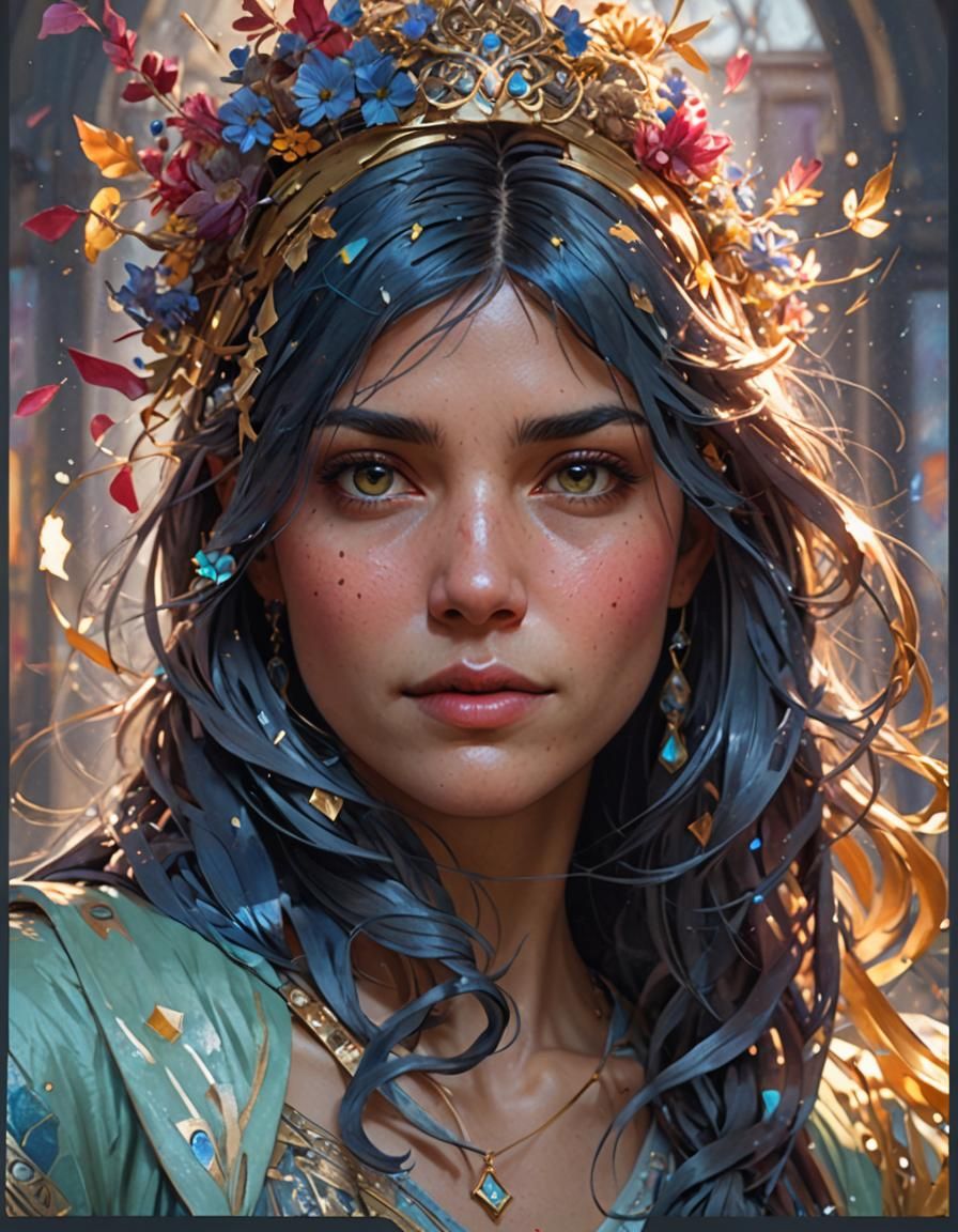 Stunning Portrait of a Beautiful Woman