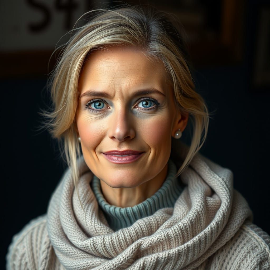 Hyperrealistic Portrait of a Beautiful Woman