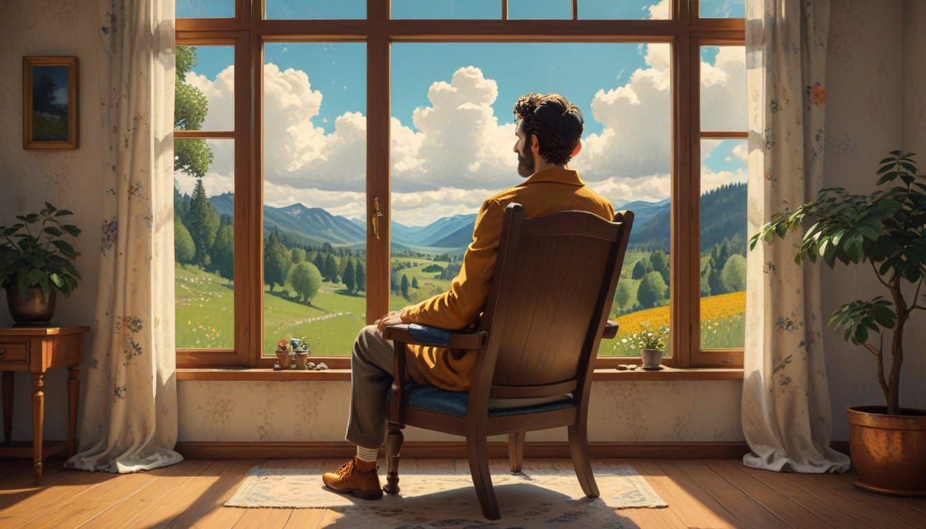 Gustav Klimt Inspired Cartoon Sees Realistic Retro Landscape