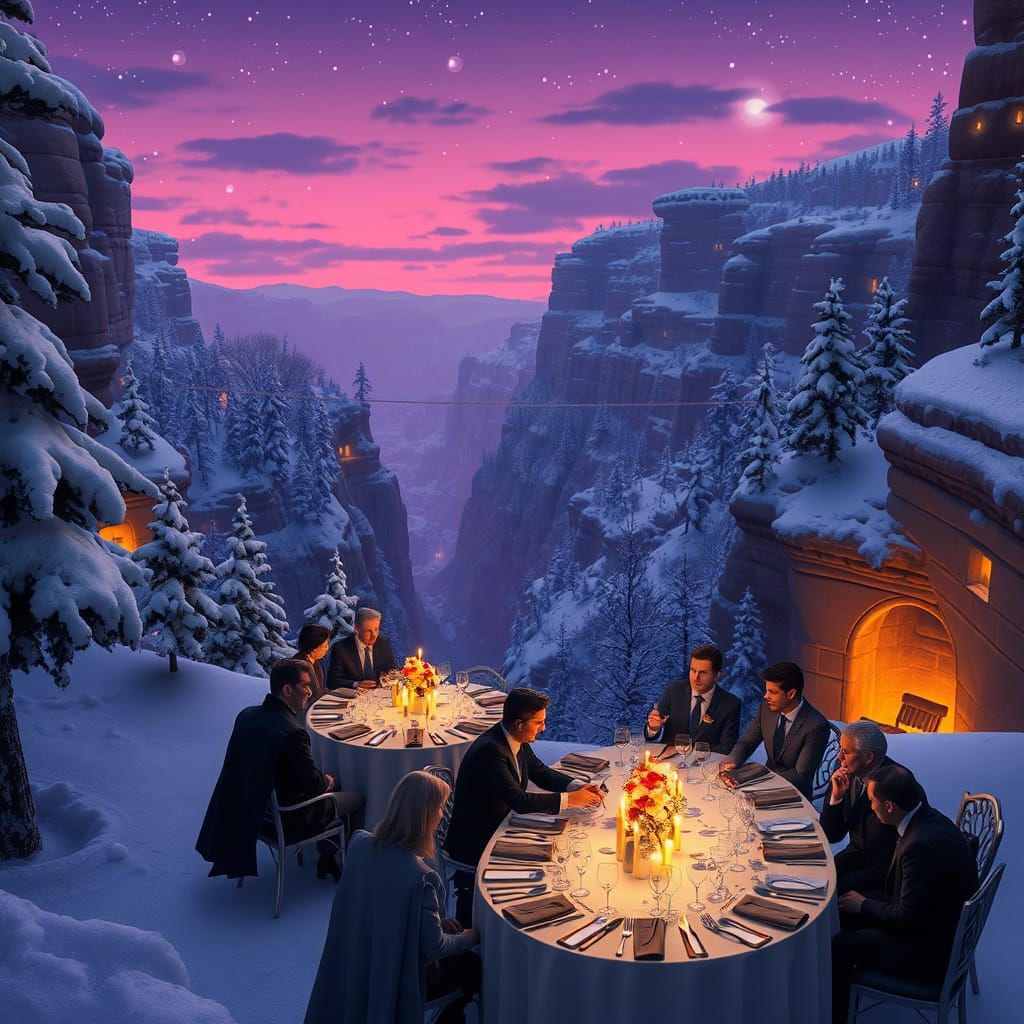 Winter Whimsy in a Desert Canyon