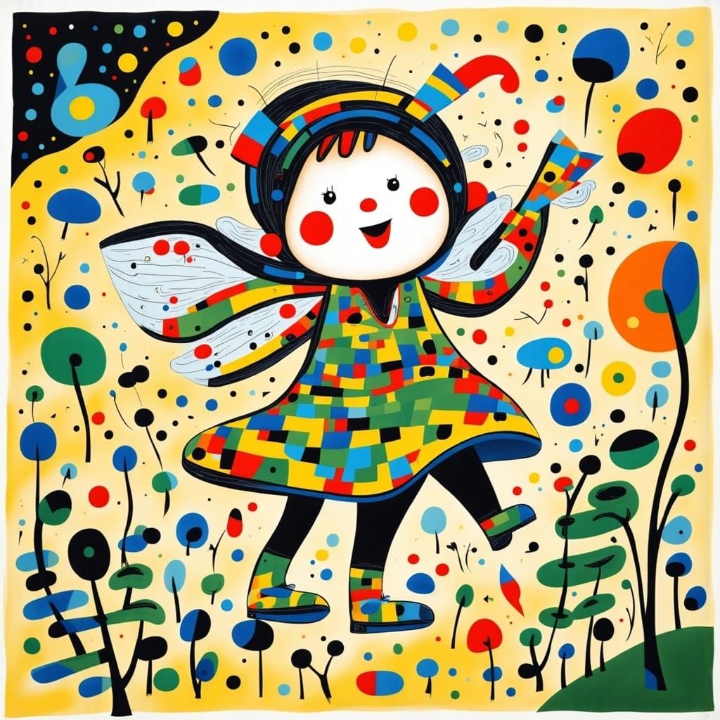 Surreal Tooth Fairy Illustration in Whimsical Style