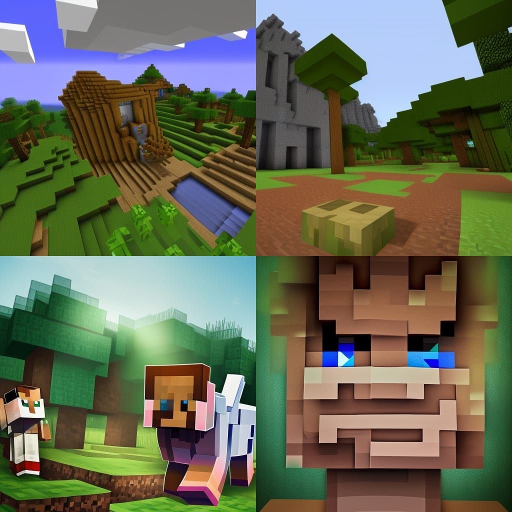 Hyperrealistic Minecraft Concept Art in Color Depth