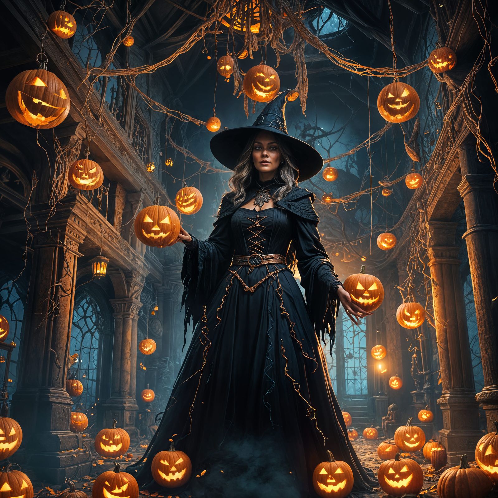 Fantastical Halloween Concept Art in Deep Color