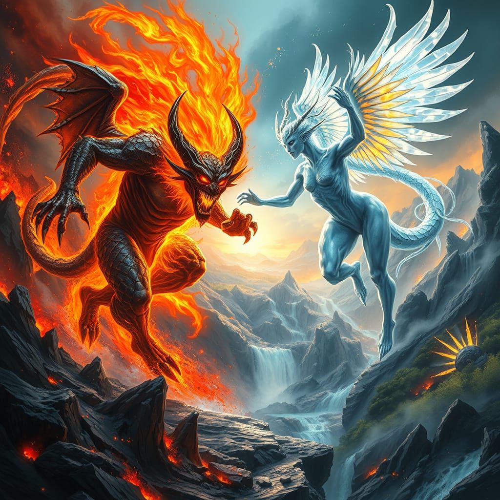 Molten Fiends Clash in a Realm of Contrasting Horrors and Wo...