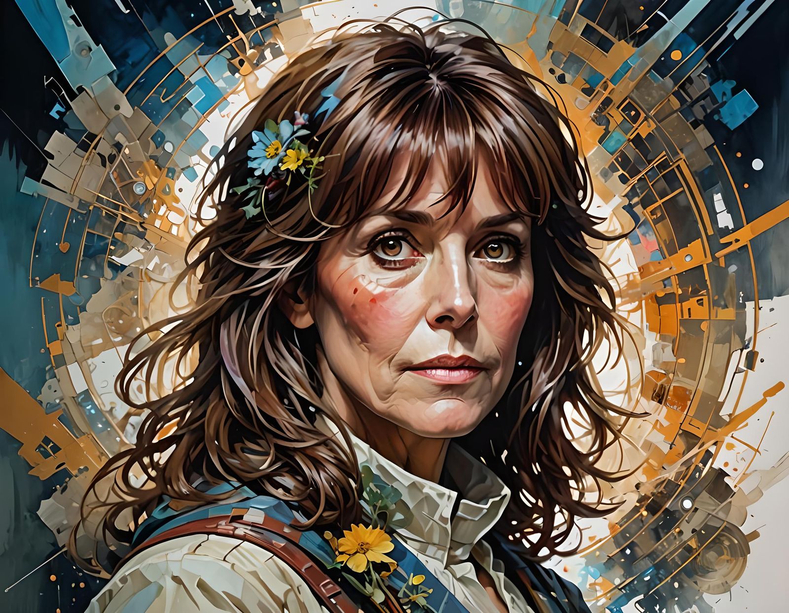Sarah Jane Smith Portrait in Ultra Detail