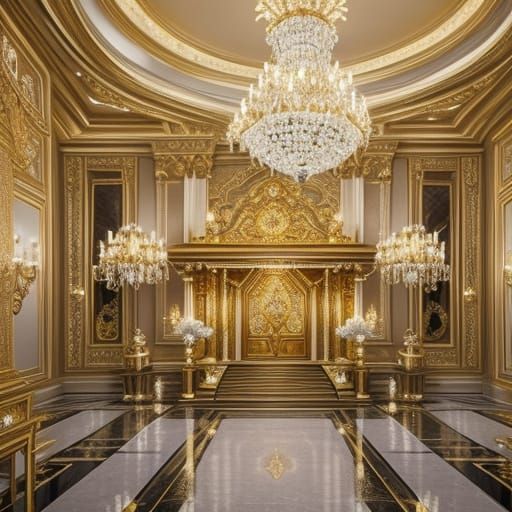 Luxurious Diamond Princess House: Cinematic Digital Art