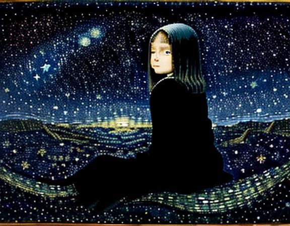 Biomechanical Starry Night: A Giger-Inspired Vision