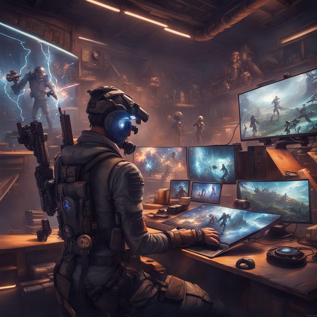 Dystopian Future: Gamer's Desk to Alternate Universes