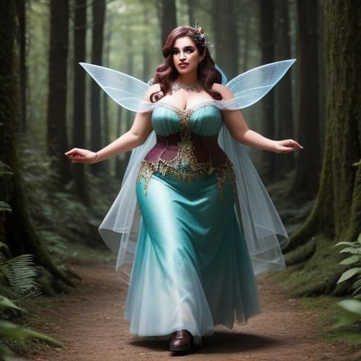 Enchanted Forest: Plus-Sized Fairy's Journey