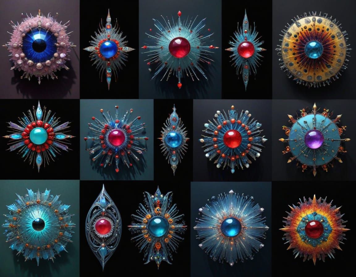 many different little fuzzy twerpy fartamous  neural blobato...