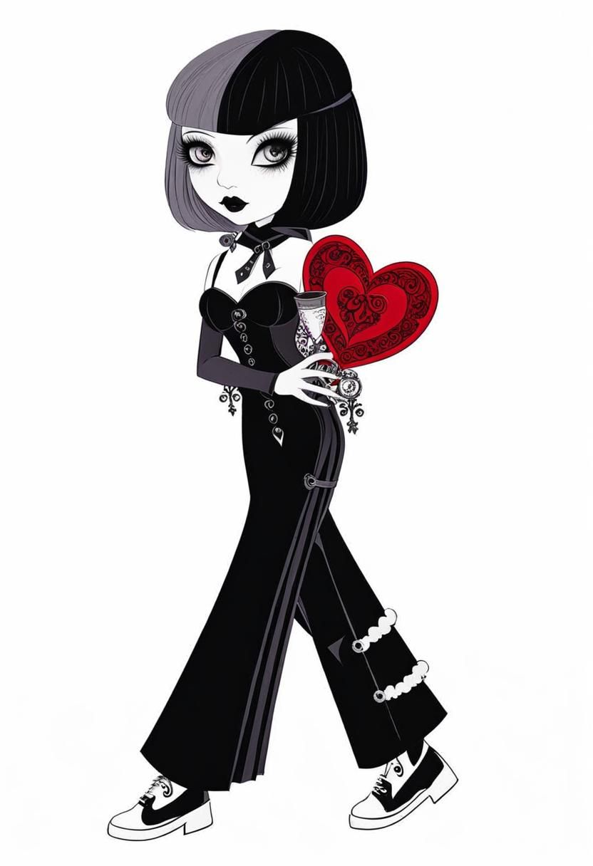 Gothic Valentine's Day AI Image