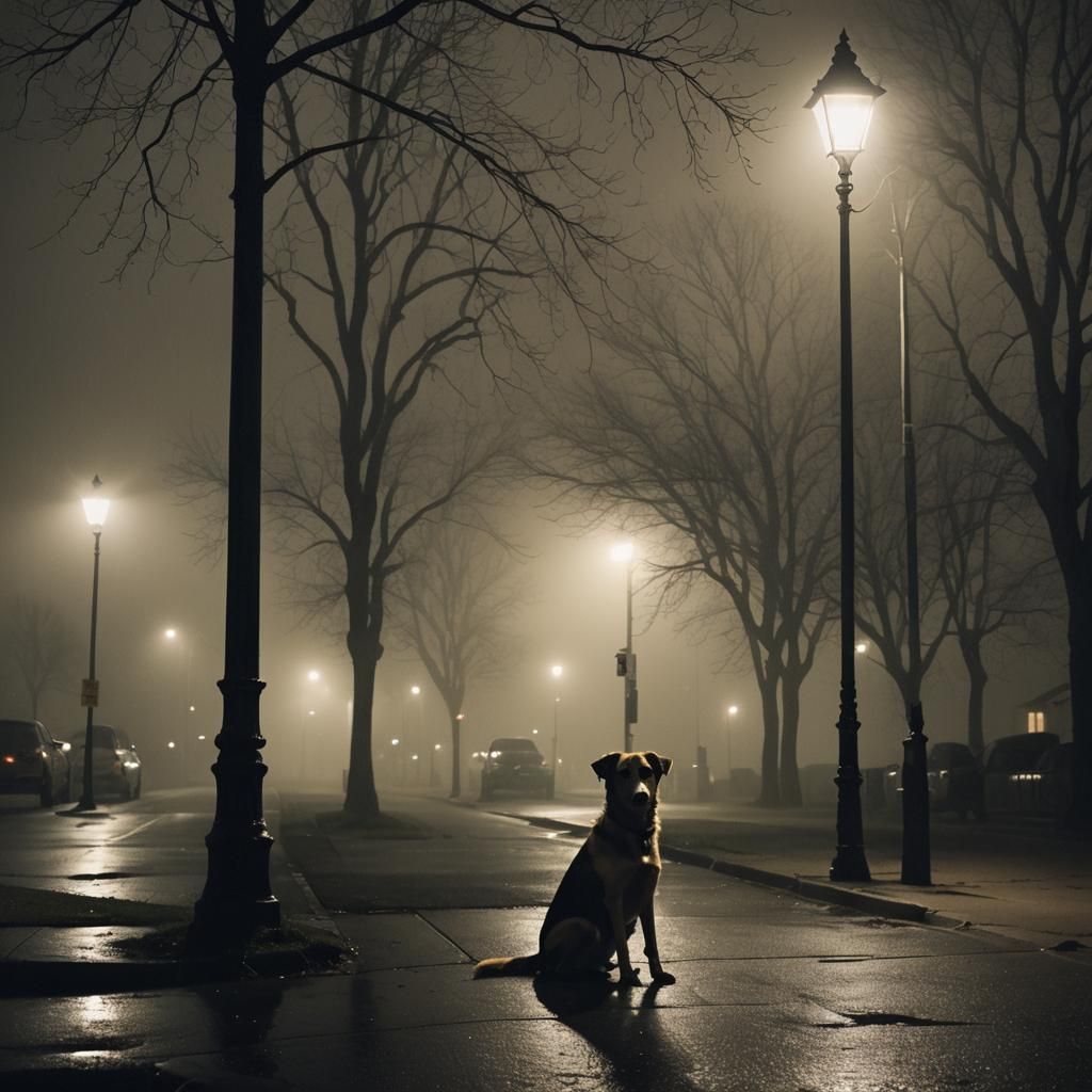 Abandoned dog