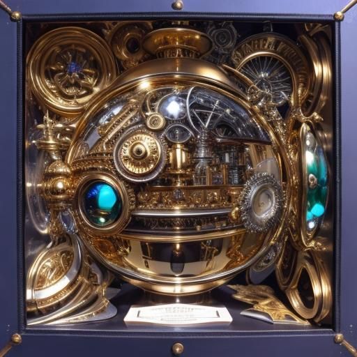 Detailed 3D Render in Maximalist Style