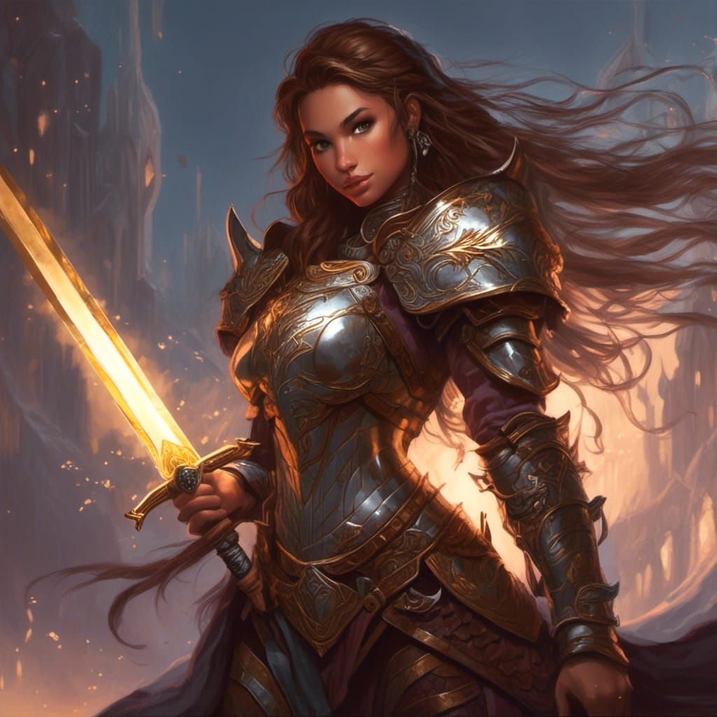 Radiant Dwarf Paladin with Sunlight Armor