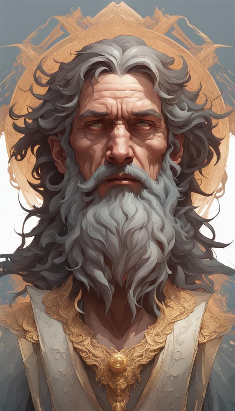 Detailed Portrait of a Father God in Unreal Engine