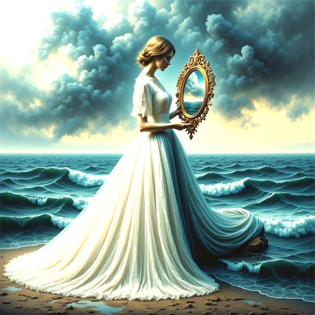 <lora:Surreal:1.0> <lora:Mixing art up:1.0> <lora:Abstract Reality:1.0> A faceless figure