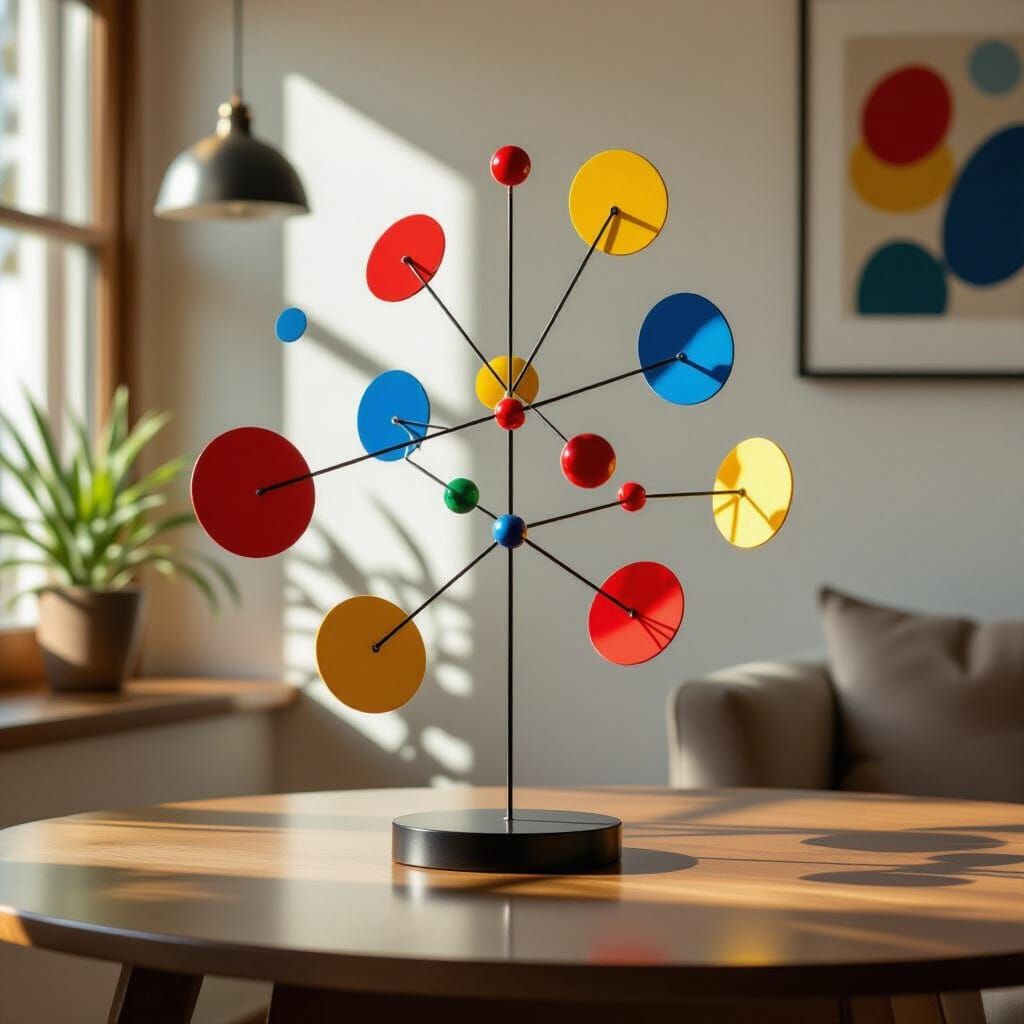 Whimsical Kinetic Sculpture Inspired by Alexander Calder
