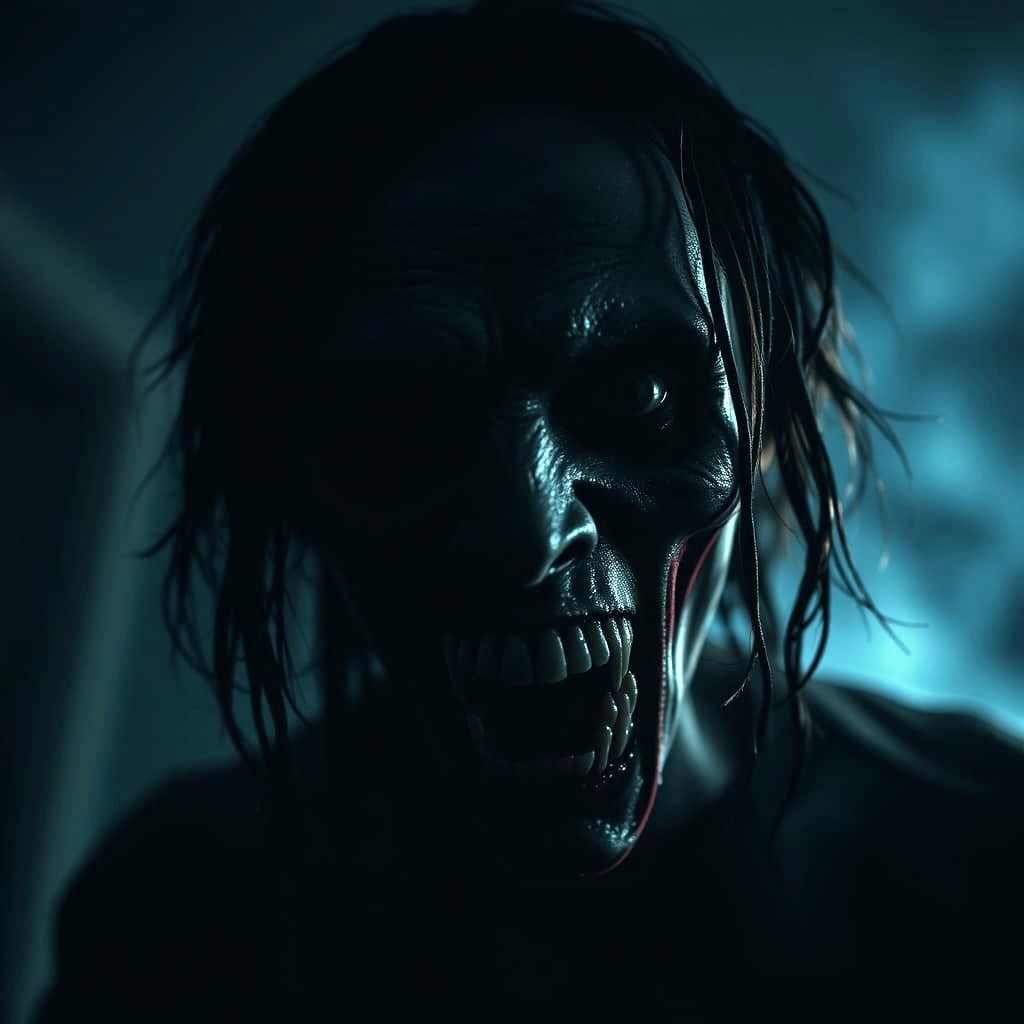 Dark Gritty Horror Scene in 4K Resolution