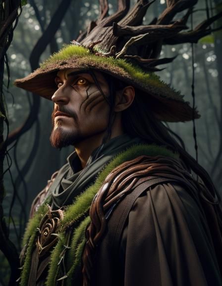 Entfolk Druid Wields Nature's Power